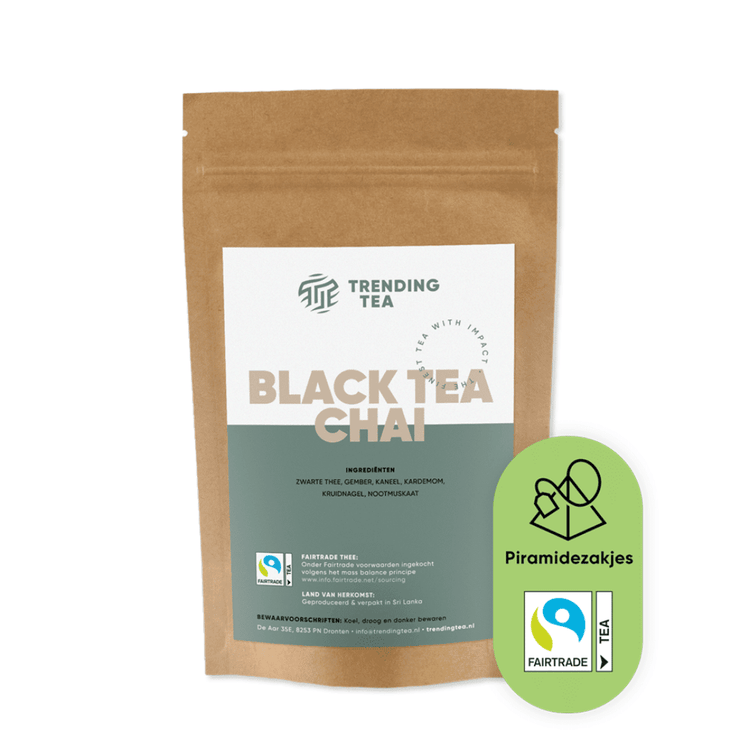 Piramidezakjes: Black Tea Chai (100 stuks) - Fancy Beans
