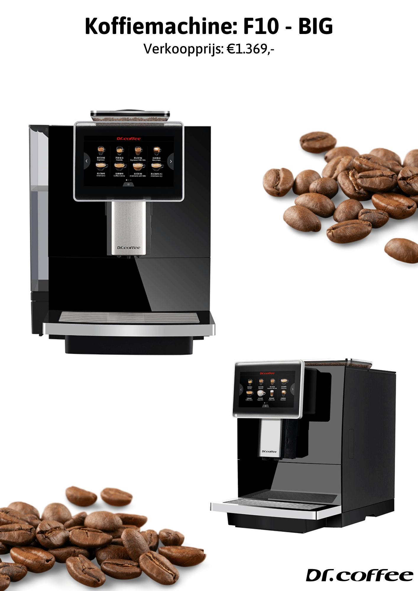 HCB RVS Koffiemachine Koffieautomaat met kan 1,8 liter 230V Horeca