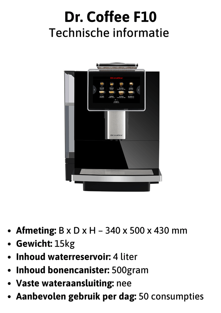 Zakelijke Koffiemachine: Dr. Coffee F10 - Fancy Beans