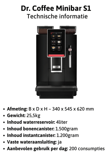 Zakelijke Koffiemachine: Dr. Coffee Minibar S1 - Fancy Beans