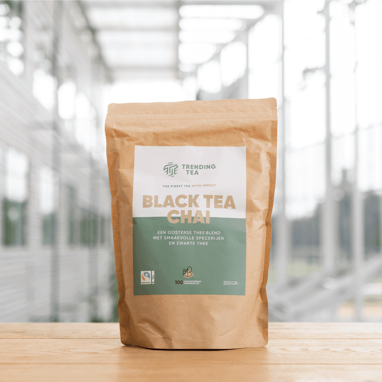 Piramidezakjes: Black Tea Chai (100 stuks) - Fancy Beans