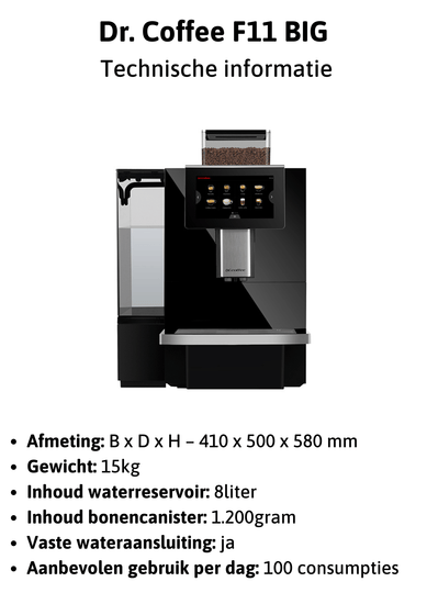 Zakelijke Koffiemachine: Dr. Coffee F11 - Fancy Beans