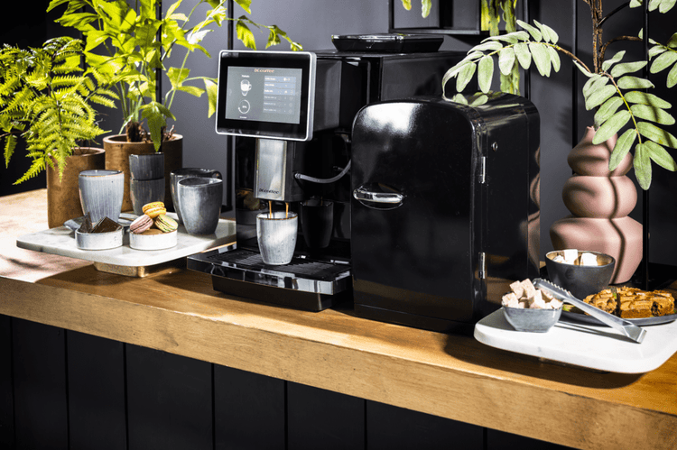 Koffiemachine met koffiebonen: Dr. Coffee Office 10
